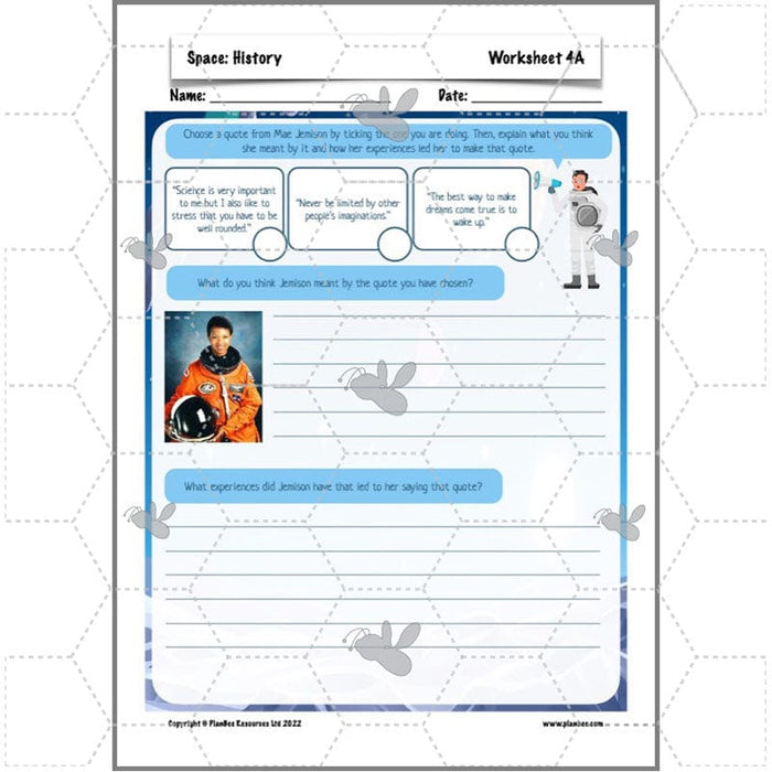 PlanBee Space KS2 History lessons | Y5/6 | PlanBee