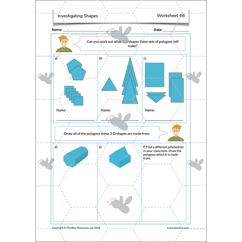 PlanBee Year 5 Shape KS2 Geometry Maths Lessons by PlanBee