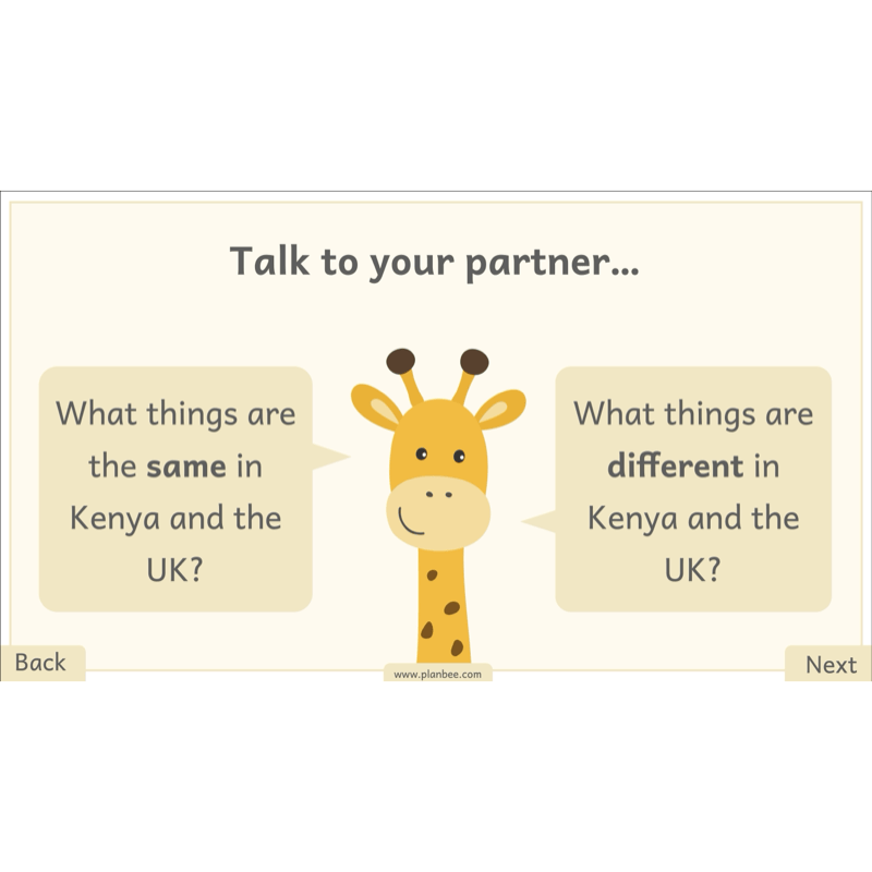 PlanBee Let's go on Safari | Kenya KS1 Geography Lesson Pack