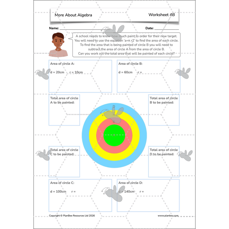 PlanBee More About Algebra Year 6 algebra worksheets by PlanBee