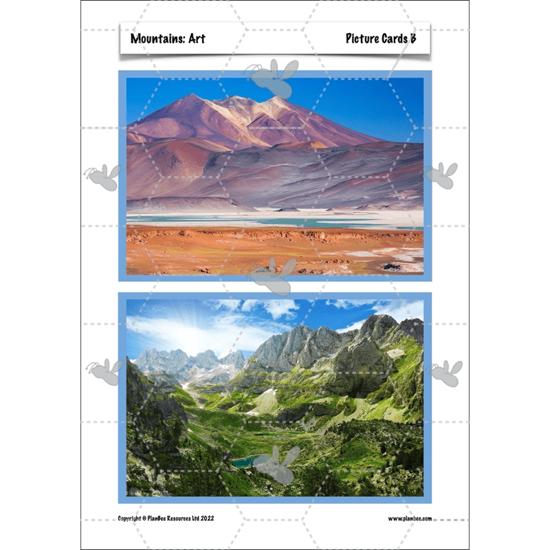PlanBee Mountains Topic KS2 Enrichment Lesson Pack