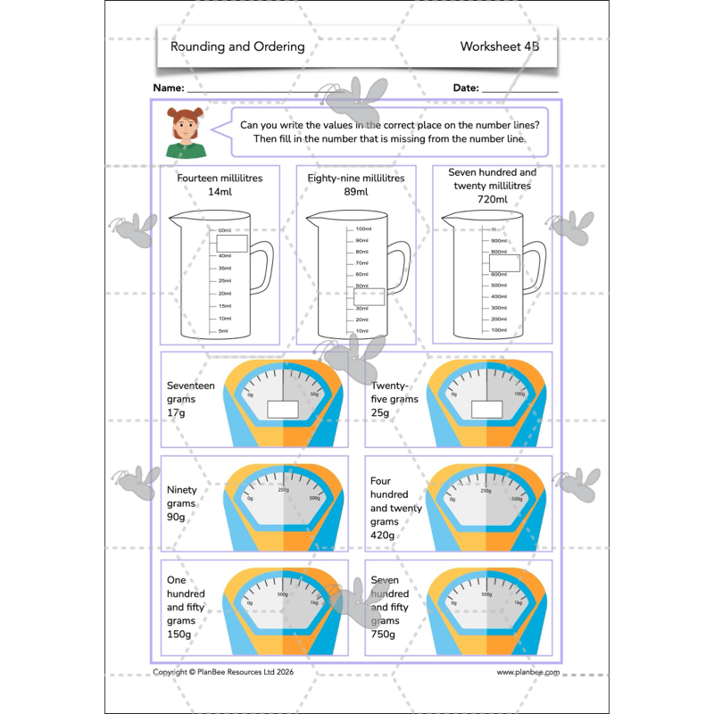 PlanBee Rounding and Ordering Numbers Year 4 Place Value by PlanBee