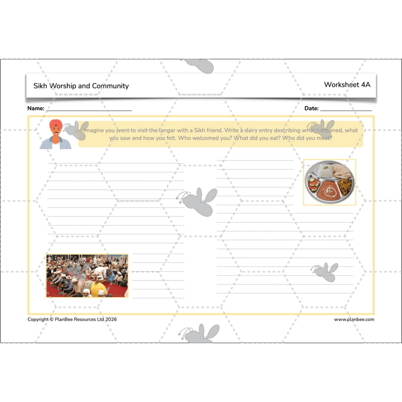 PlanBee KS2 Sikh Worship and Community KS2 lesson plans by PlanBee