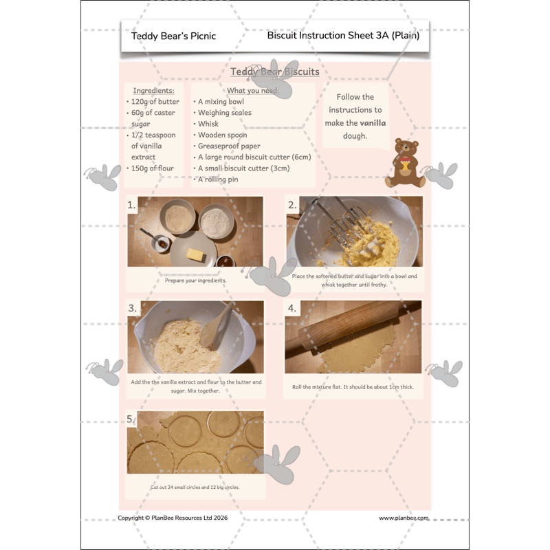 PlanBee Teddy Bears Picnic Ideas and DT Lessons by PlanBee