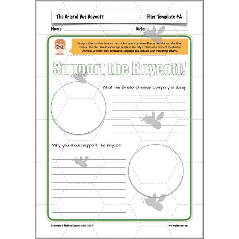 PlanBee Bristol Bus Boycott History KS2 lessons by PlanBee