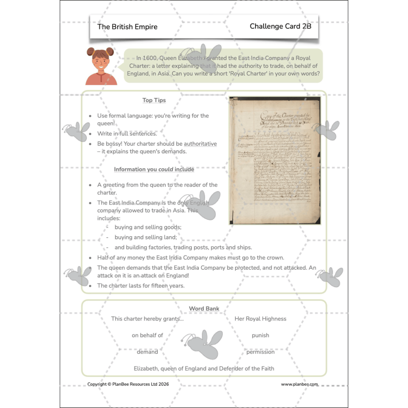 PlanBee British Empire KS2 Resources 