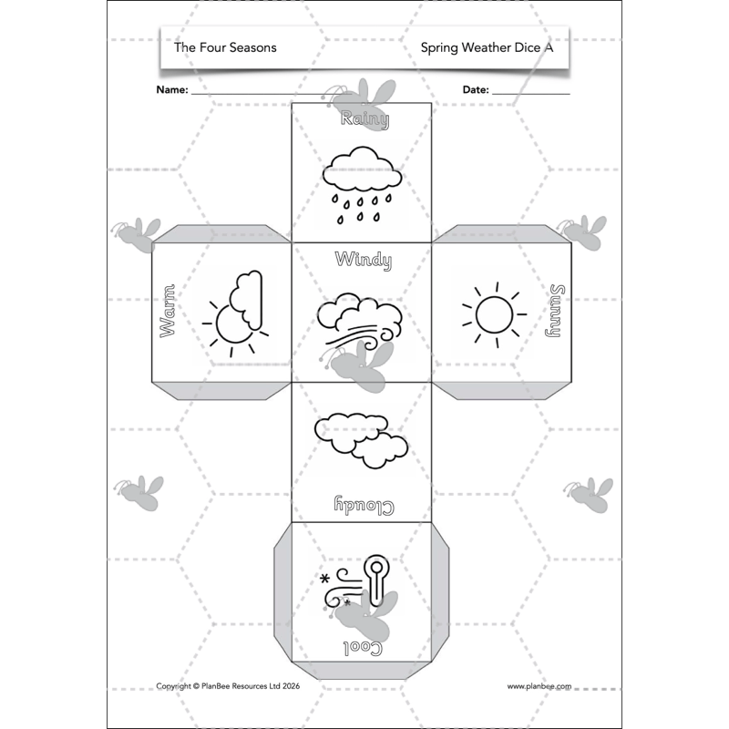 PlanBee The Four Seasons KS1 Geography Lesson Pack