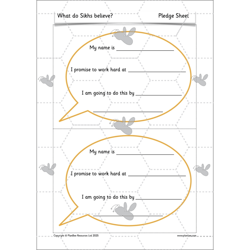 PlanBee What do Sikhs believe? | KS1 RE lesson planning