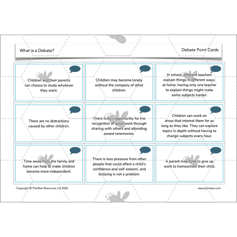 PlanBee What is a Debate KS2 | English Lessons