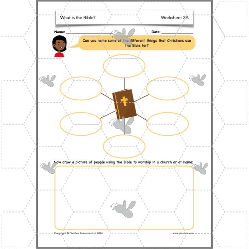 PlanBee What is the Christian Bible? Year 3 KS1 PlanBee RE Lessons