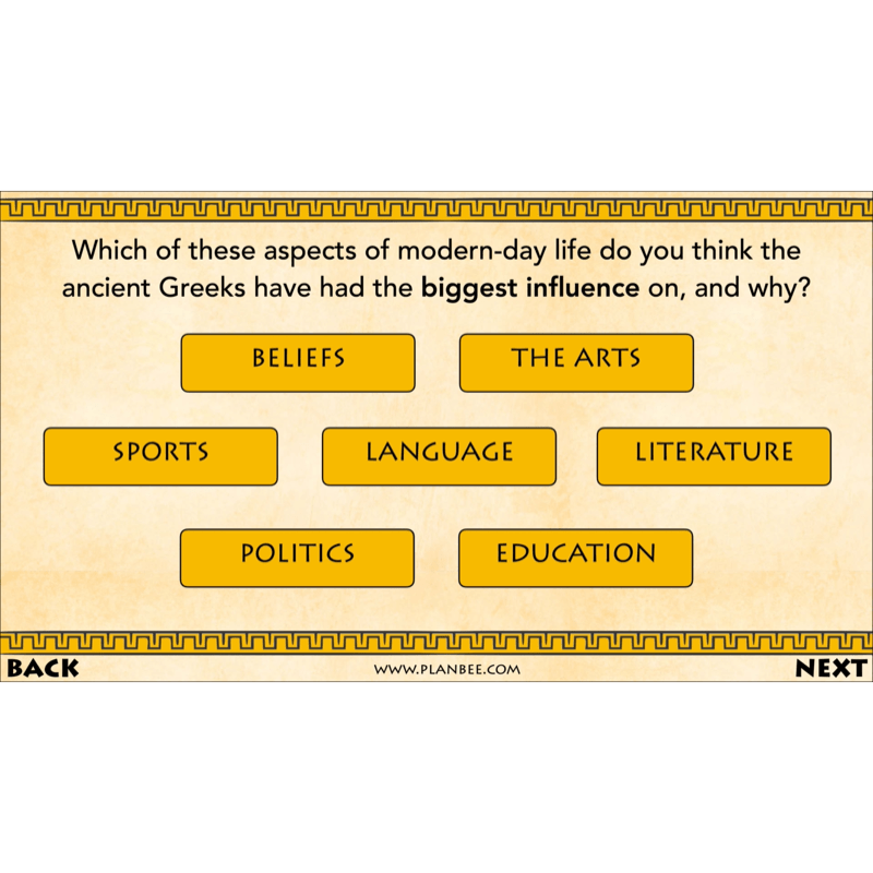 PlanBee Who were the Ancient Greeks KS2 History Lesson Plans