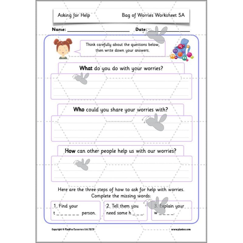 PlanBee Asking for Help | PSHE lessons KS1