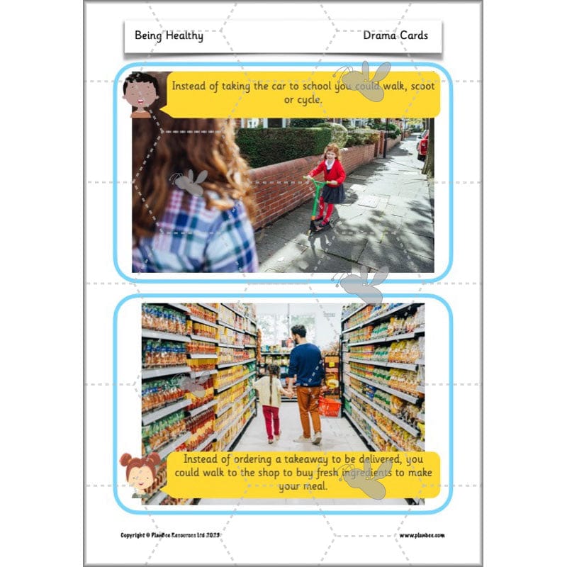 PlanBee Being Healthy PSHE KS1 lessons by PlanBee