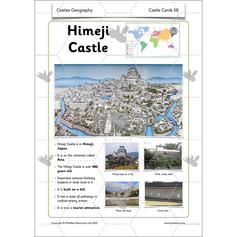 PlanBee Castles KS1 Geography Lesson Planning and Resources