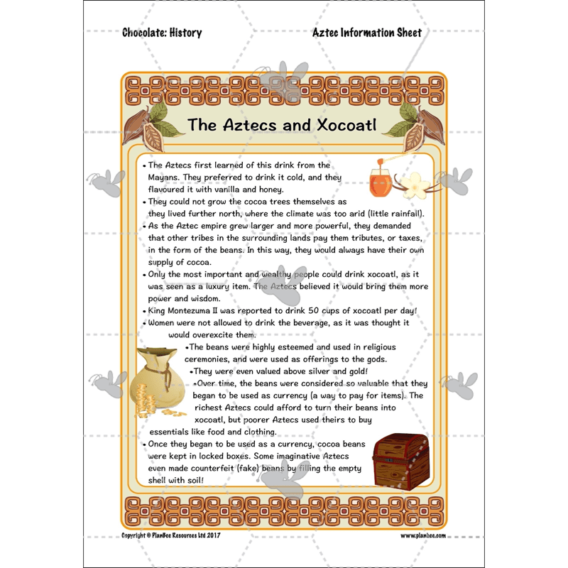 PlanBee Chocolate Topic KS2 Enrichment Lesson Pack