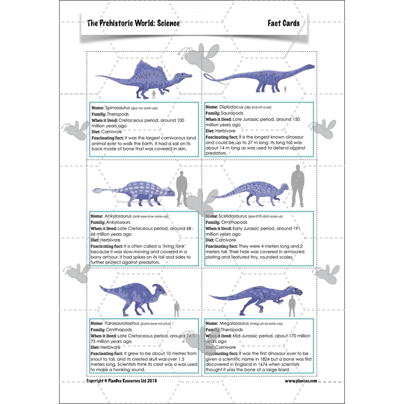 PlanBee Dinosaurs Topic KS2 Enrichment Lesson Pack