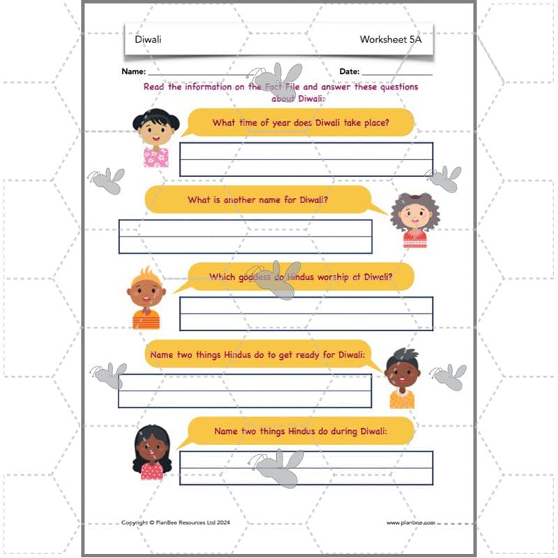 PlanBee Diwali KS2 lessons, activities and resources by PlanBee
