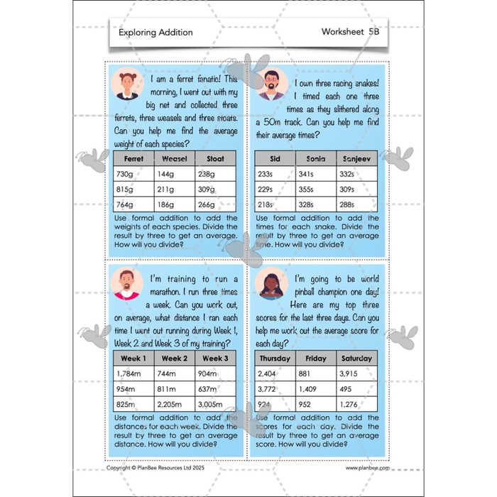 PlanBee Exploring Addition Year 4 Maths Planning by PlanBee
