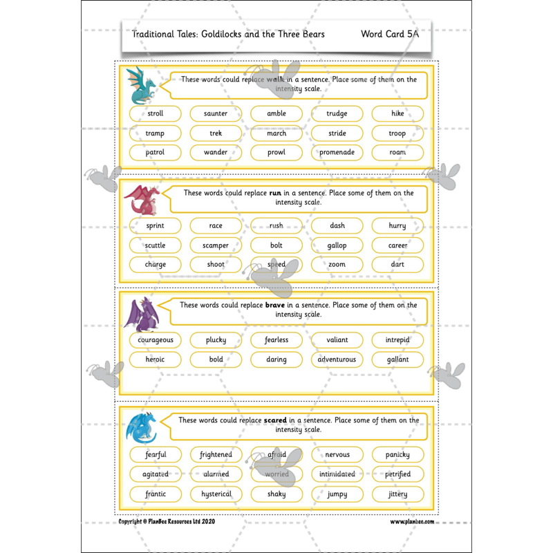 PlanBee Traditional Tales: Goldilocks | KS1 English Pack