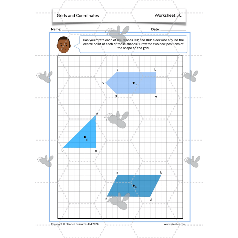 PlanBee Grids and Coordinates Year 6 Maths Lesson by PlanBee