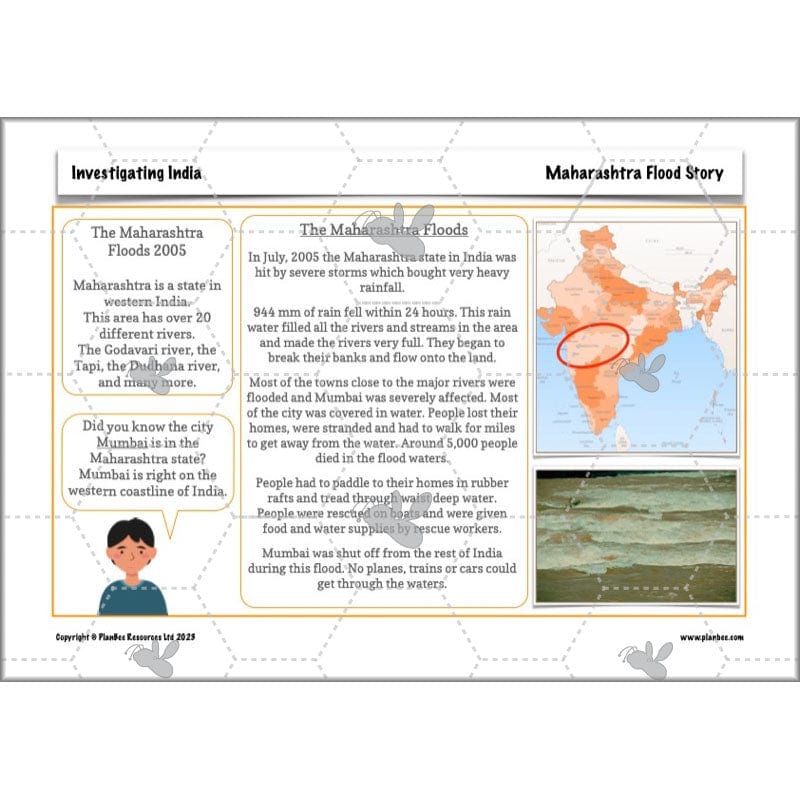 PlanBee Investigating India KS2 Geography scheme for Year 3 & Year 4