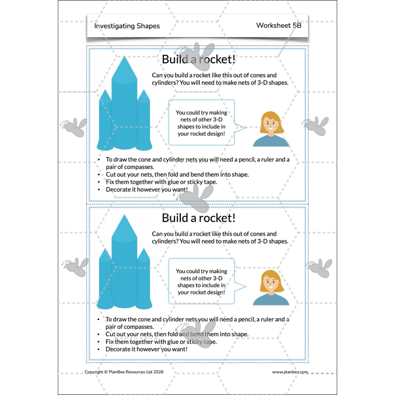 PlanBee Year 5 Shape KS2 Geometry Maths Lessons by PlanBee