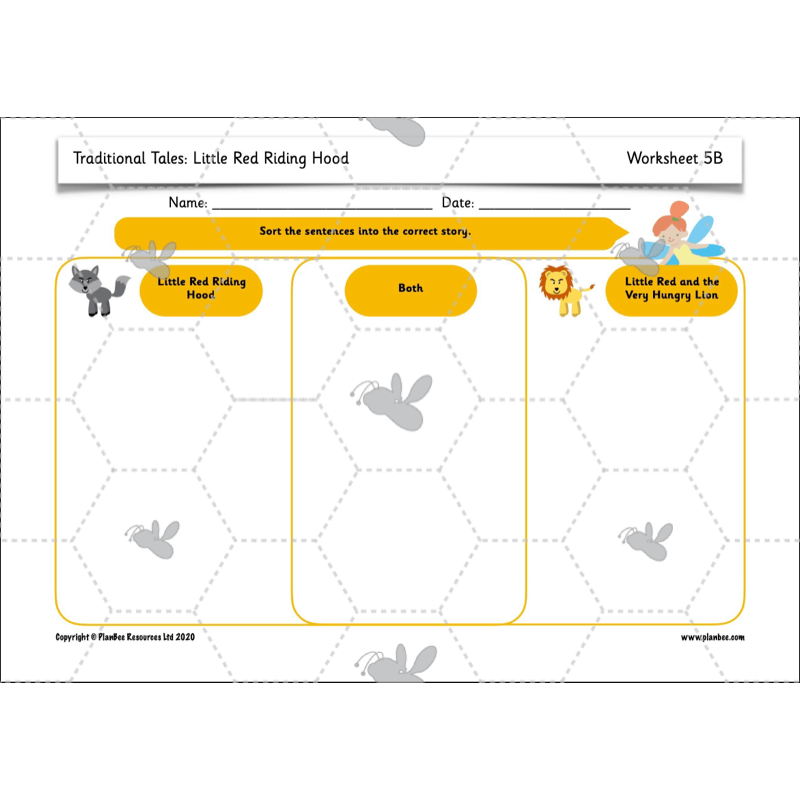PlanBee Traditional Tales: Little Red Riding Hood | KS1 English Pack