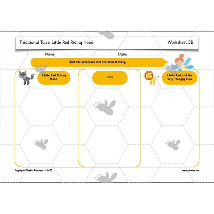 PlanBee Traditional Tales: Little Red Riding Hood | KS1 English Pack