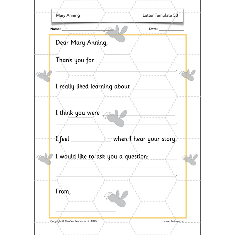 PlanBee Mary Anning KS1 | History Lesson Pack 