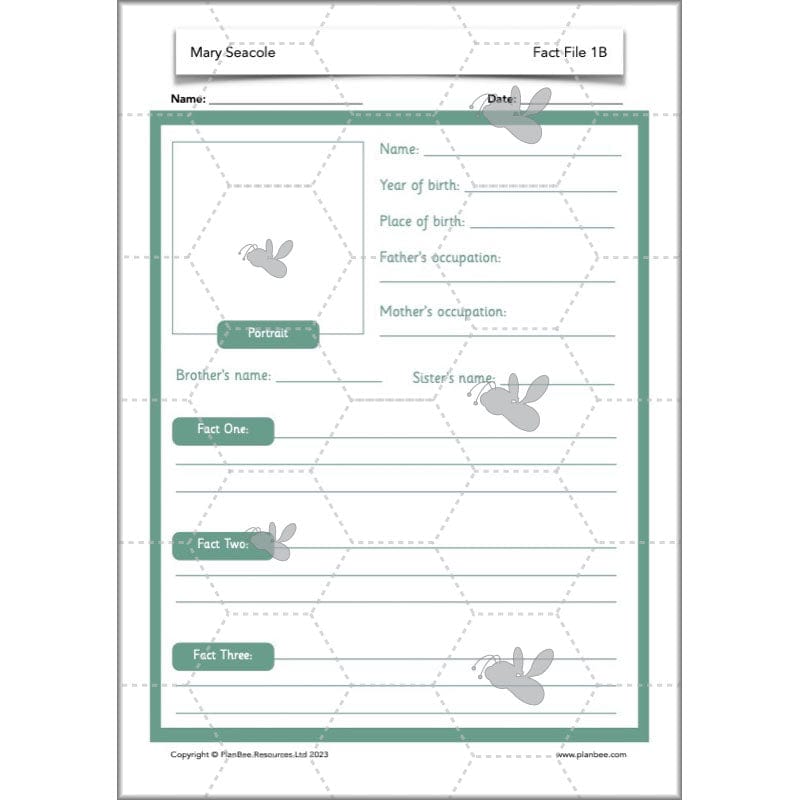PlanBee Mary Seacole History KS1 lessons by Planbee