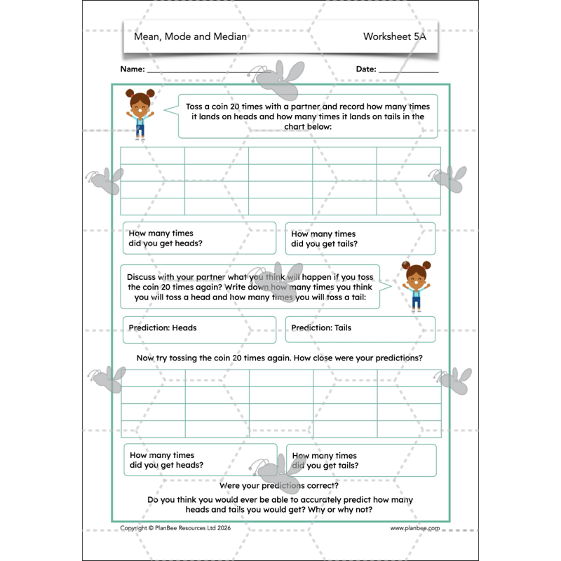 PlanBee Mean Median and Mode Year 6 Maths by PlanBee