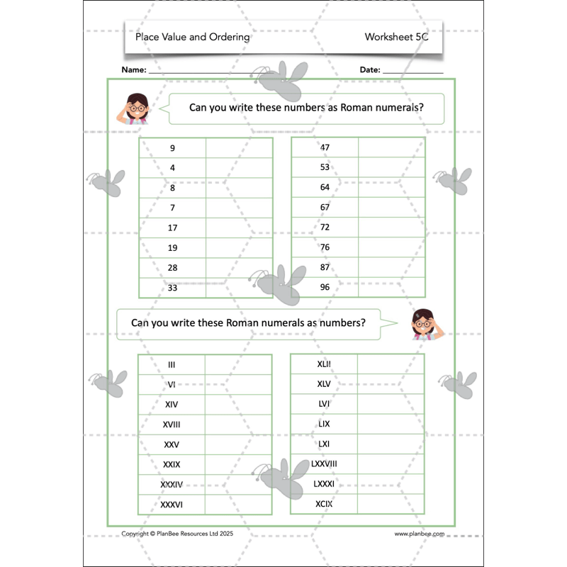 PlanBee Place Value and Ordering Year 4 Maths Lessons by PlanBee
