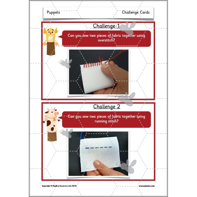 PlanBee Puppets KS1 DT Lesson Planning Pack for Year 2 by PlanBee
