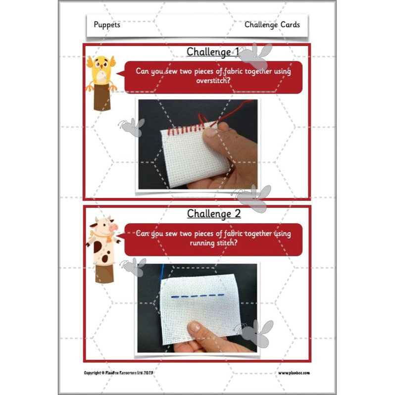 Puppets KS1 DT Lesson Planning Pack for Year 2 by PlanBee