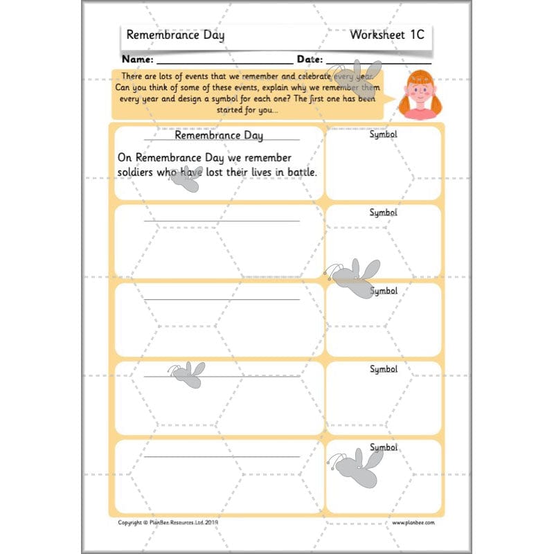 PlanBee KS1 Remembrance Day Lesson | Year 2 History Planning
