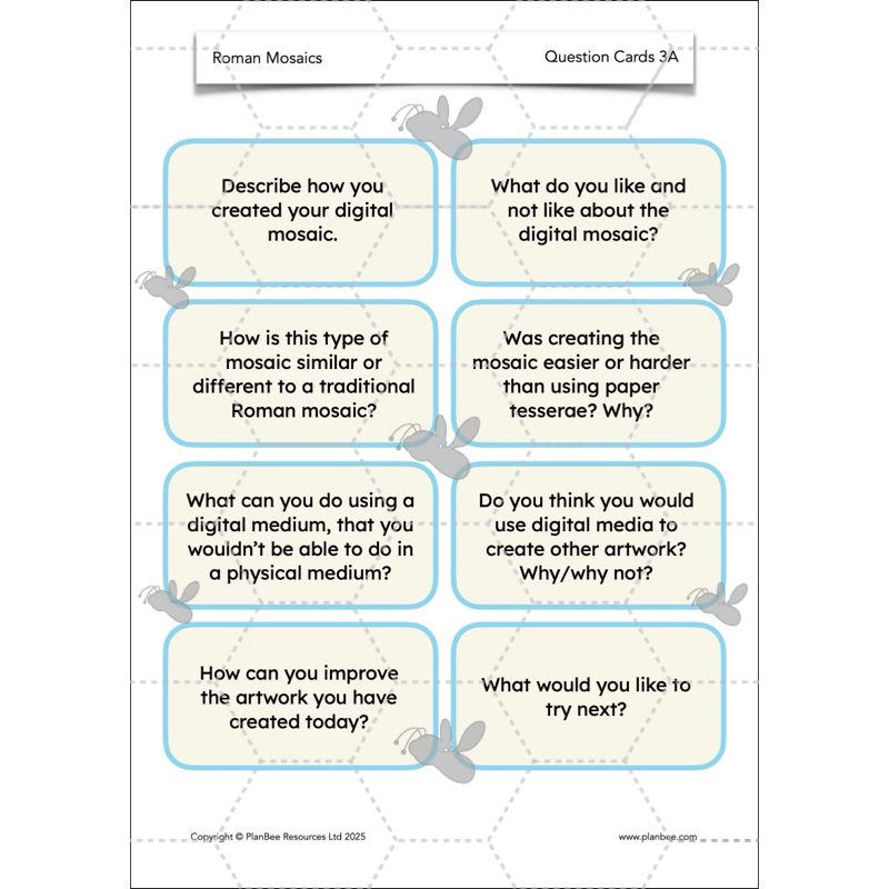 PlanBee Roman Mosaics KS2 Art Planning