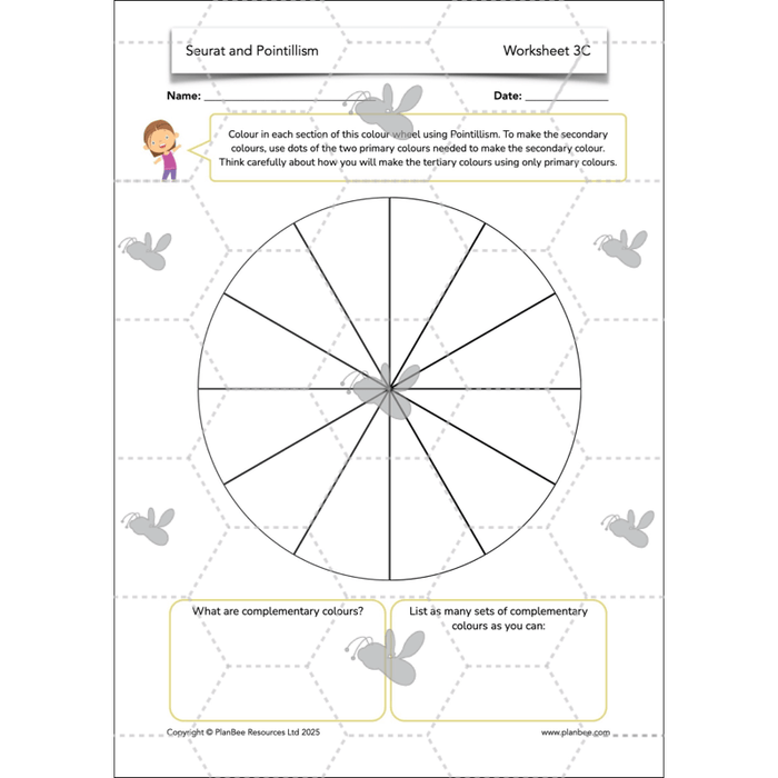 PlanBee Seurat and Pointillism KS2 Lesson Plans and Art Projects