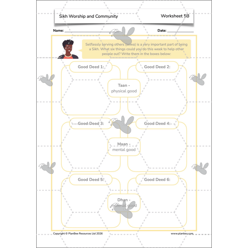 PlanBee KS2 Sikh Worship and Community KS2 lesson plans by PlanBee