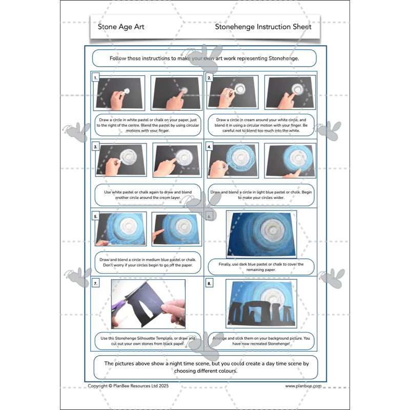 PlanBee Stone Age Art KS2 lessons