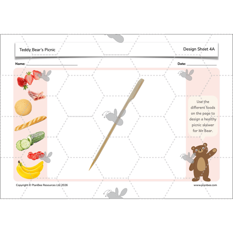 PlanBee Teddy Bears Picnic Ideas and DT Lessons by PlanBee