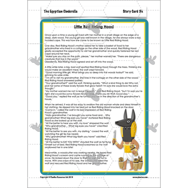 PlanBee The Egyptian Cinderella Planning Pack for KS2
