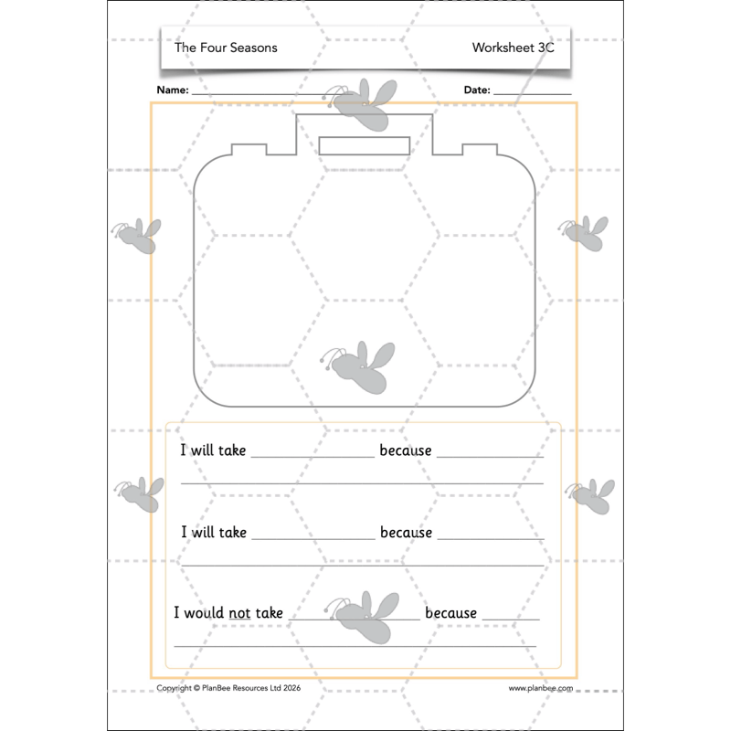 PlanBee The Four Seasons KS1 Geography Lesson Pack