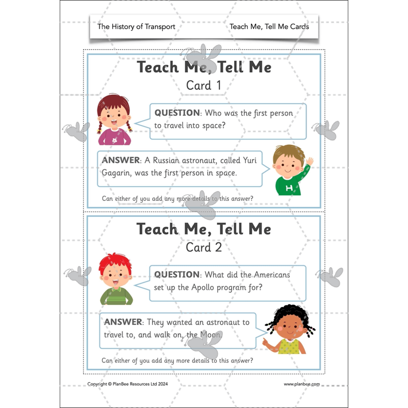 PlanBee The History of Transport KS1 History Lesson Pack