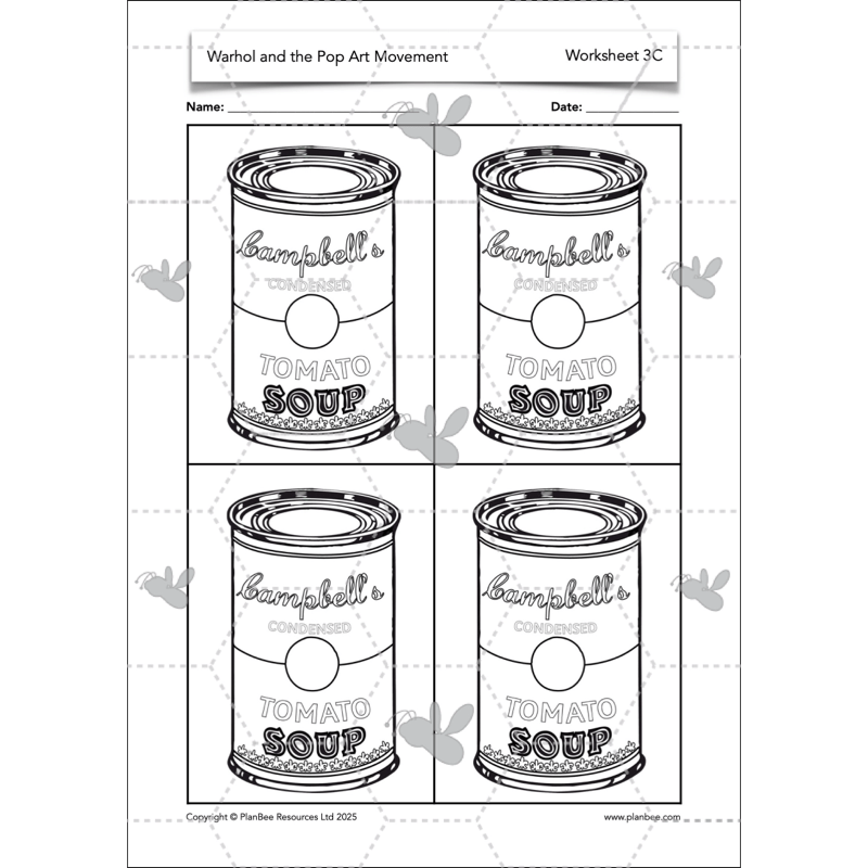 PlanBee Andy Warhol KS2 Art Lessons The Pop Art Movement | PlanBee