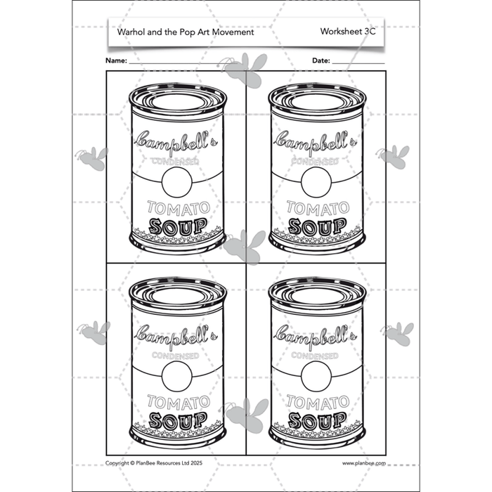 PlanBee Andy Warhol KS2 Art Lessons The Pop Art Movement | PlanBee