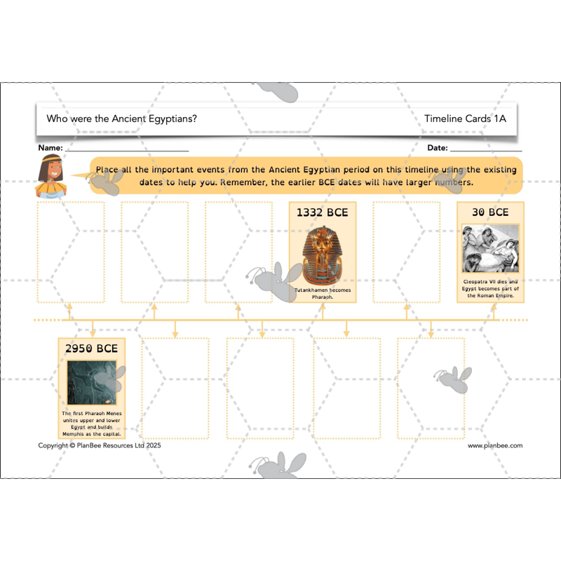 PlanBee Who were the Ancient Egyptians? KS2 History Lesson Pack