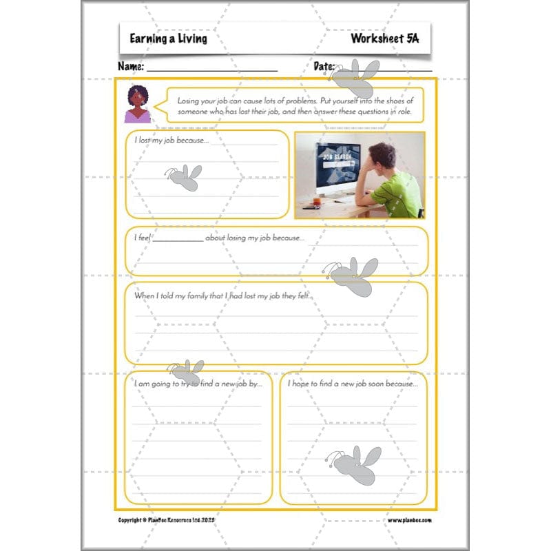 PlanBee Earning a Living: LKS2 Geography planning Year 3 & Year 4