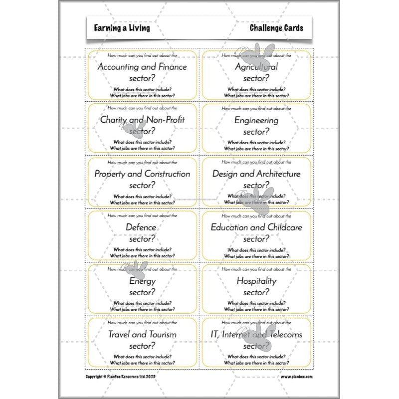 PlanBee Earning a Living: LKS2 Geography planning Year 3 & Year 4