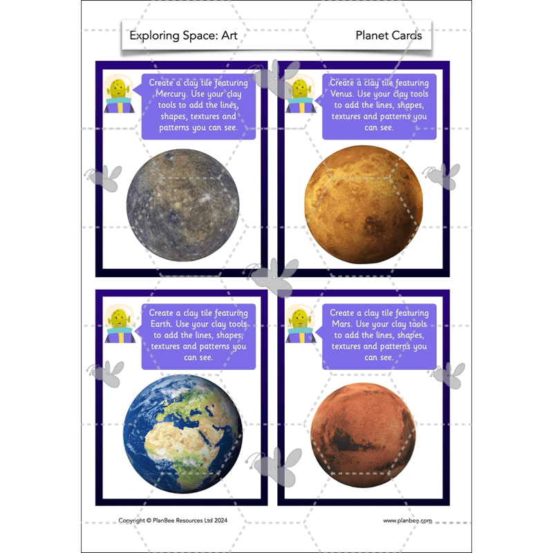 PlanBee Exploring Space Topic KS1 Enrichment Lesson Pack