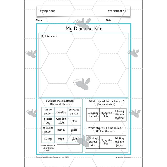 PlanBee Flying Kites KS1 DT Lesson Pack